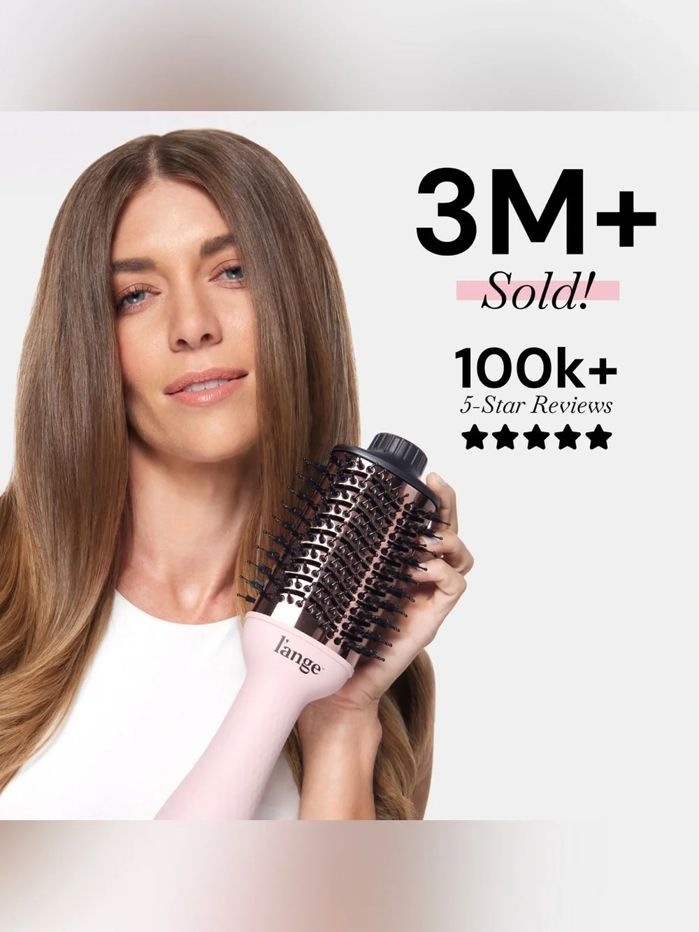 L’ange Le Volume 2-in-1 Titanium Brush Dryer •Blush•